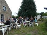 Animation in the camp of the Dawn Mill in Concarneau